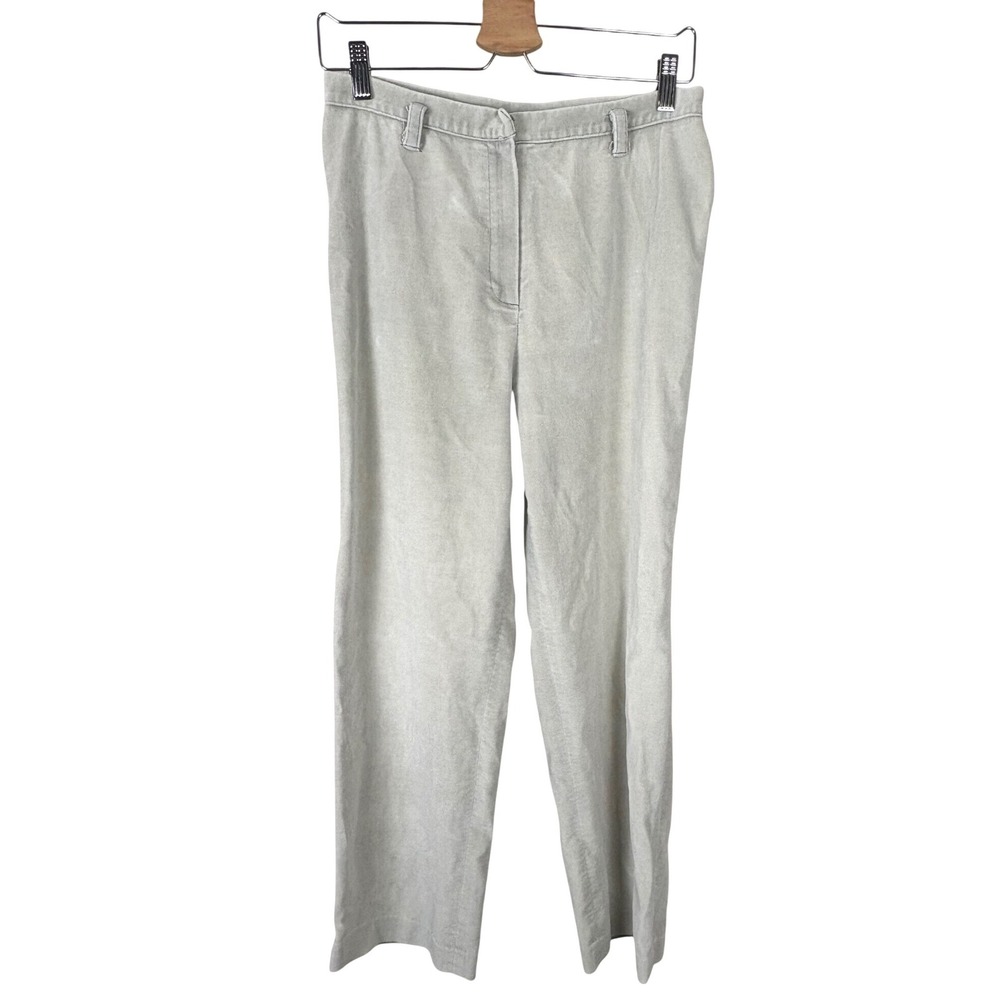 Lauren Ralph Lauren Petite Taupe Corduroy Straight Leg Pants 12P
